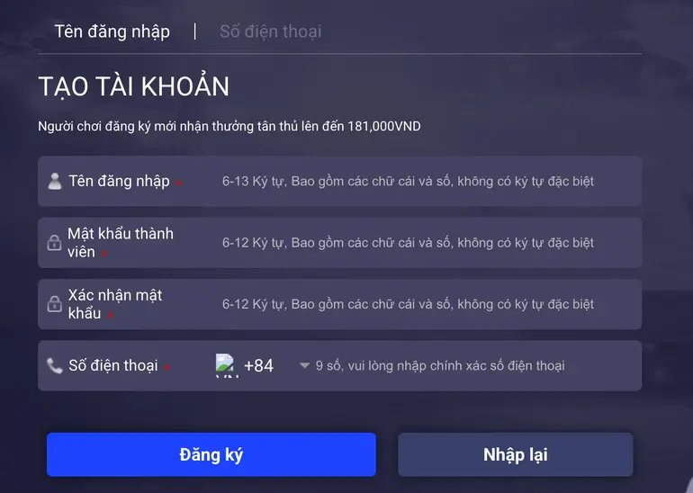 Đăng ký 7BALL